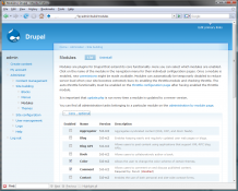 admin modules - expanded